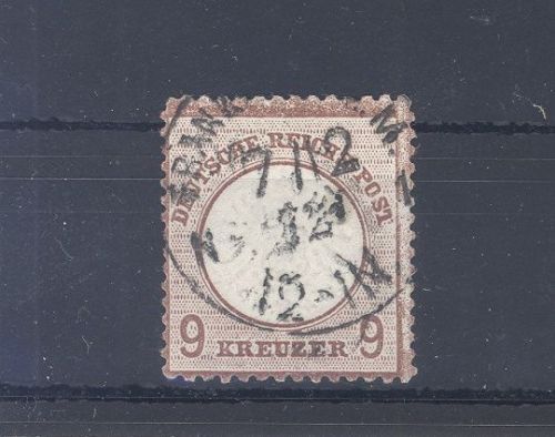 Dt. Reich Michel Nummer 21b, 2 1-2 Gr. Brustschild gestempelt, gp. BPP