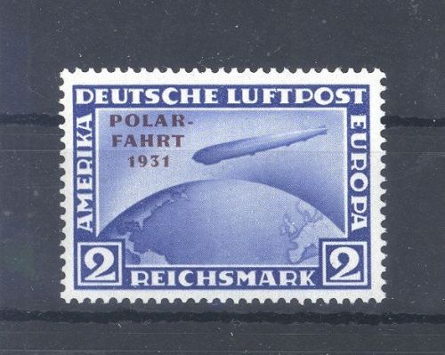 Dt. Reich Michel Nummer 457, 2 RM Polarfahrt 1931 **