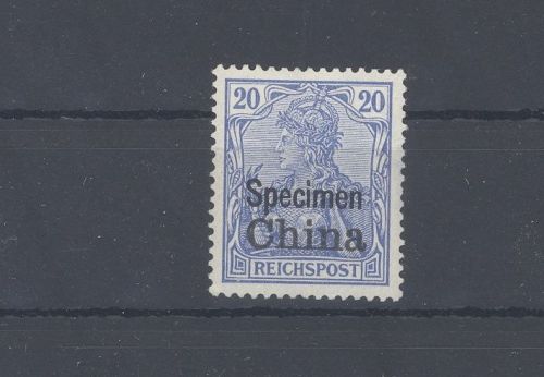 Deutsche Post China Specimen Michel Nr. 18 SP, 20 Pfg. ungebraucht *