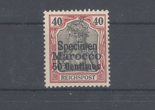 Deutsche Post Marokko Michel Nr. 13 SP, 40 Pfg. ungebraucht * Specimen