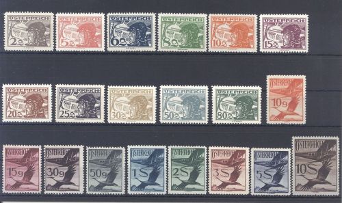 Österreich Michel Nummer 468/87, Freimarken 1925 **