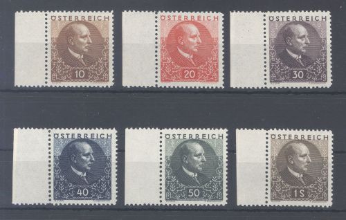 Österreich Michel Nr. 512/17, Lungenheilstätten 1930 ** Seitenrand