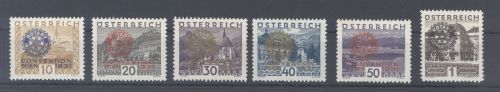 Österreich Michel Nummer 518/23, Rotary Kongress 1931 **