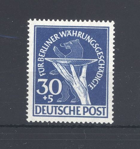 Berlin Michel Nr. 70 I, 30 Pfg Währungsgesch. Plattenfehler I **, gp. BPP
