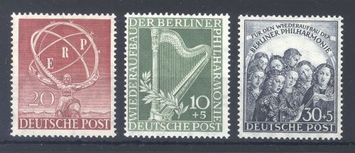 Berlin Michel Nummer 71-73, Jahrgang 1950 **