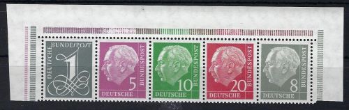 Bund Heuss I, W 18 YII + W 23 YII ** (W 23 Y II Bogenecke)