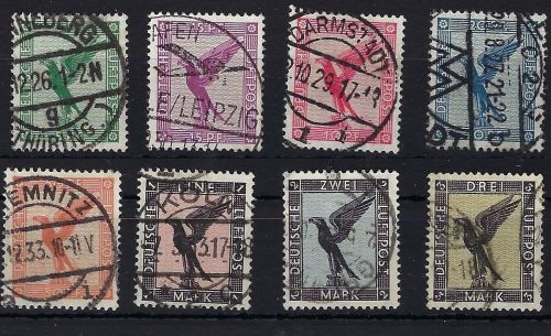 DR 1926, Mi 378-384 °, Flugpost Adler