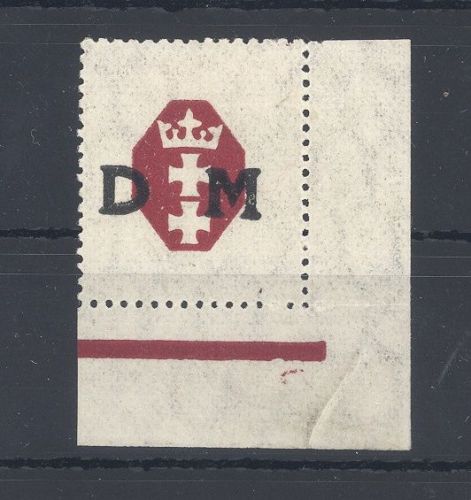 Danzig Dienst, interessante ungebrauchte * Besonderheit