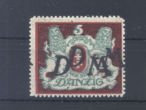 Danzig Dienst, interessante ungebrauchte * Besonderheit