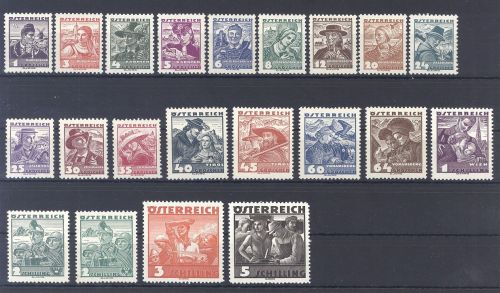 Österreich Michel Nummer 567-587, Freimarken 1935 **