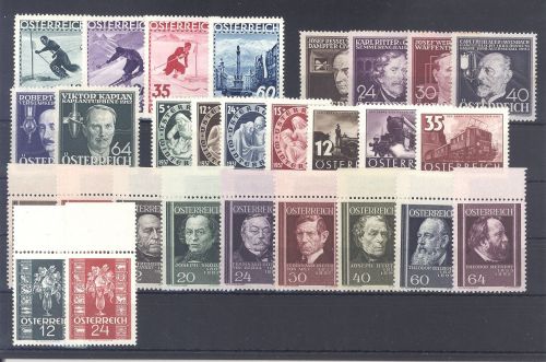 Österreich, ** Posten aus 1936-37 auf Steckkarte