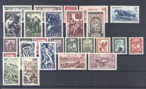 Saarland Michel Nummer 262-88, Jahrgang 1949 **