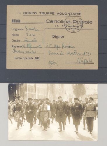 Dt. Reich, 2 Karten mit dt. - italienischem Bezug als Posten