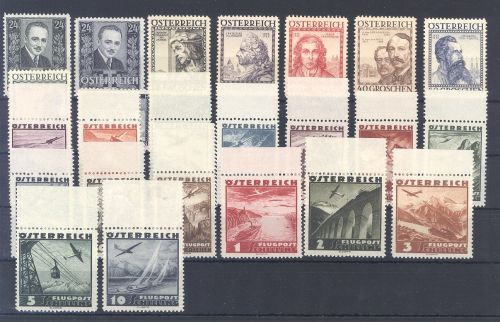 Österreich Michel Nummer 589-612 aus den Jahren 1934-35 **
