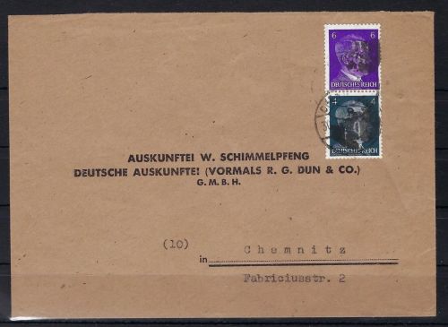 DR ZD S 292 als MiF vom 30.7.44 geschwärzt, selten, nicht im Katalog (38