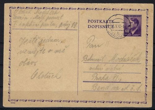 B&M, GA aus dem ehemaligen KZ-Lager Theresienstadt (Terezín) 15.5.45 (41