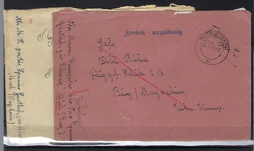 2 Feldpostbriefe aus dem Internierungslager für Juden in Much 1941-42 (58