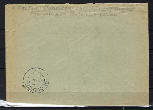 Litauen/Feldpost aus Šiauliai 29.12.41, eines freiwilligen Ukrainers (73