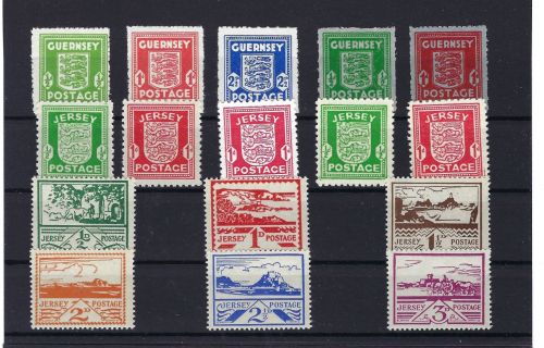 D. Bes. Kanalinseln komplettes Gebiet Jersey+Guernsey **