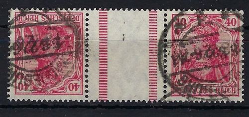 DR Germania ZD KZ 5 °, gep. Infla Berlin, ungefaltet