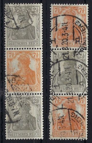 DR Germania ZD´s S12 a + S 14 a °, je gep. Infla Berlin, ungefaltet