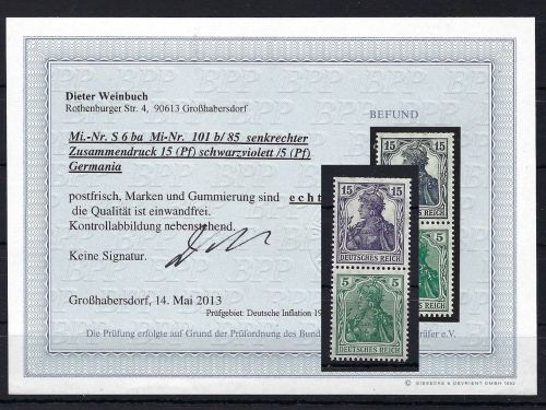 DR Germania ZD S 6 ba **, Befund Weinbuch BPP, ungefaltet