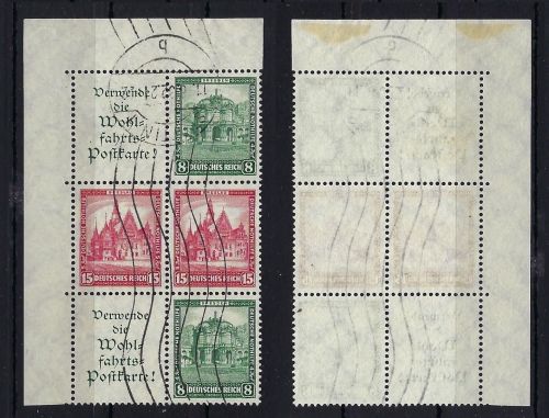 DR Nothilfe 1931, ZD´s S 89 + S 97 ° Bogenecke, ungefaltet