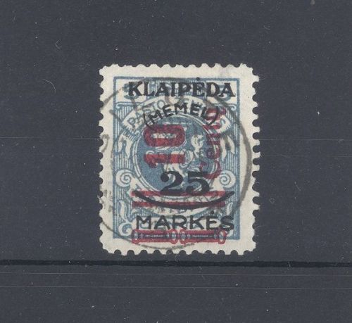 Memel Michel Nr. 230 III aus Lit. Bes. 1923 gestempelt, geprüft BPP