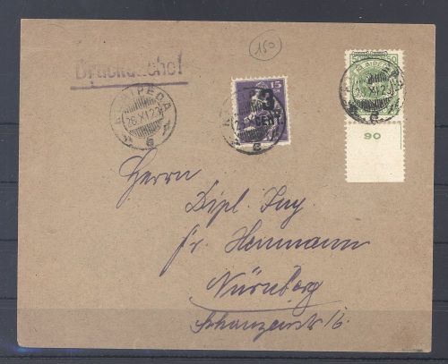 Memel, Brief 1923 mit interessanter MiF aus Klaipeda