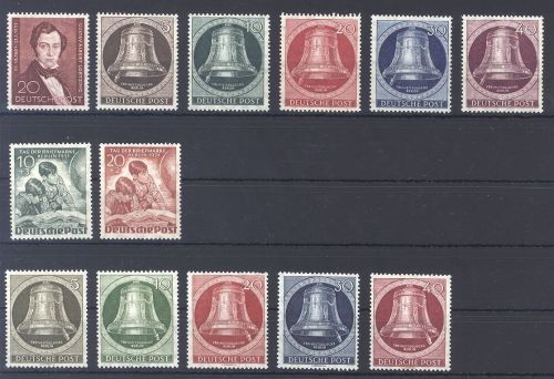 Berlin Michel Nummer 74-86, Jahrgang 1951 **