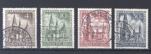 Berlin Michel Nummer 106-09, Gedächtniskirche gestempelt, gp. BPP