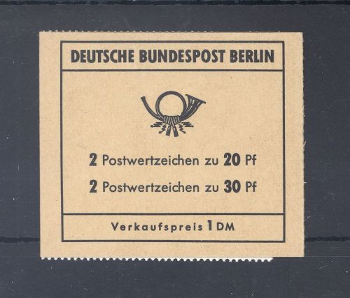 Berlin Markenheftchen Brandenburger Tor 1970 mit PF I **