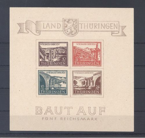SBZ Block 4, Thüringenblock 1946 **