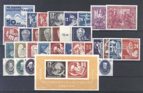 DDR Michel Nummer 242-79, Jahre 1949-50 **