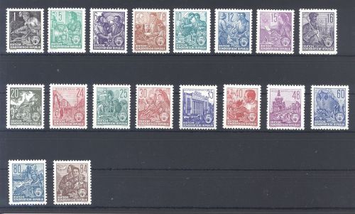 DDR Michel Nummer 405-22 Freimarken 1953 **