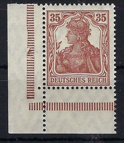 DR Germania, Mi 103 c ** Eckrand UL, gep. Weinbuch BPP