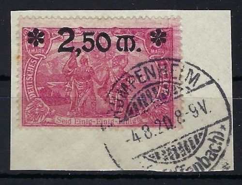 DR Mi 118 b auf Luxus Briefstück, gepr. Peschl BPP