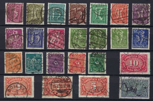 DR Mi 177- 196 °, mit 187 a-c, 194 a-c, bessere geprüft