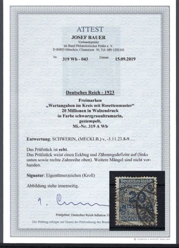 DR Mi 319 A Wb °, mit FFA Bauer BPP