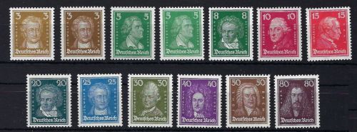 DR Berühmte Deutsche, Mi 385 - 397 ** in guter Qualität