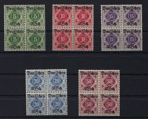 DR Dienst, Mi 52 - 56 ** Viererblock einwandfrei