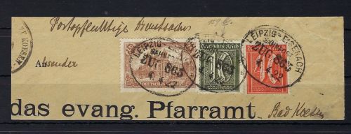 DR Mi 159 b auf Luxus Briefstück, gepr. Infla Berlin