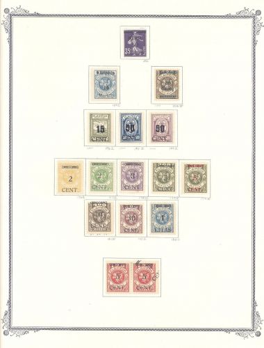 Memel, interessantes ungebrauchtes Sammlungsblatt mit Lit. Bes.