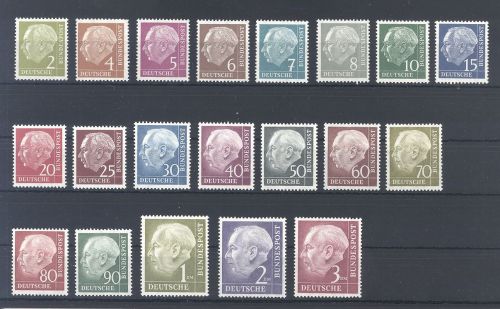 Bund Michel Nummer 177-96, Heuss I **