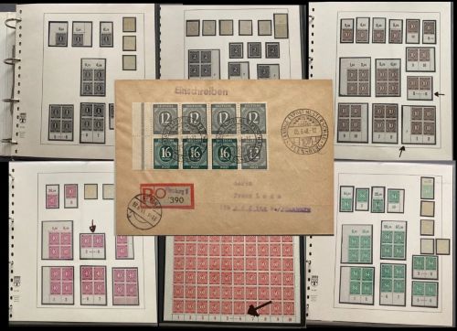 Kontrollrat I, Spezialsammlung **/°/Briefe, DZ , HAN-Nr., H-Bl. 123