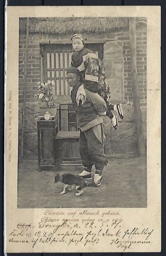 DAP China Boxeraufstand, AK Feldpost Tongku-Dresden 14.7.1901