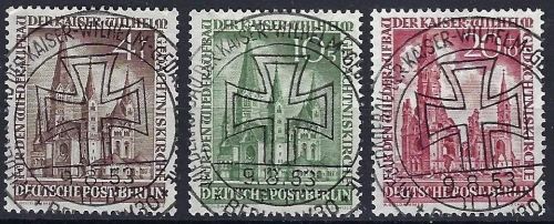 Berlin Mi 106-108 mit ESST, einwandfrei, gepr. Schlegel BPP