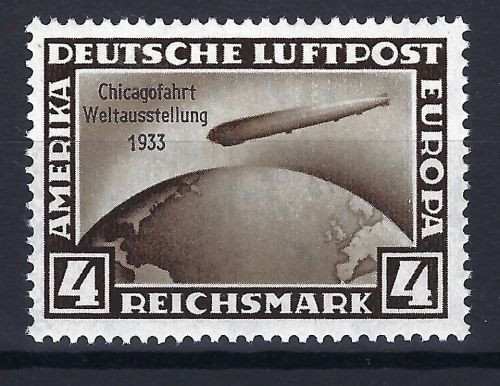 DR Chicagofahrt 1933, Mi 498 ** in Luxus Qualität
