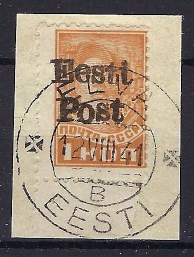 D. Bes. Estland / Elwa Mi 1 ° LUXUS ∆ gep. Krischke