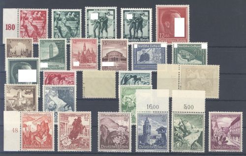 Dt. Reich Michel Nummer 660-85, Jahrgang 1938 fast komplett **